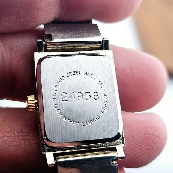 Rumours Women's Gaudy Bling Bracelet Watch Rhinestone Gold Silver Chain Band - Picture 6 of 7